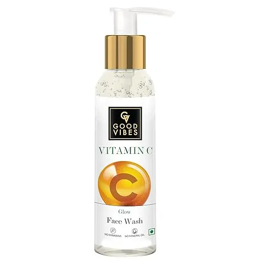 Good Vibes Vitamin C Glow Facewash | Deep Cleansing, Brightening, Refreshing