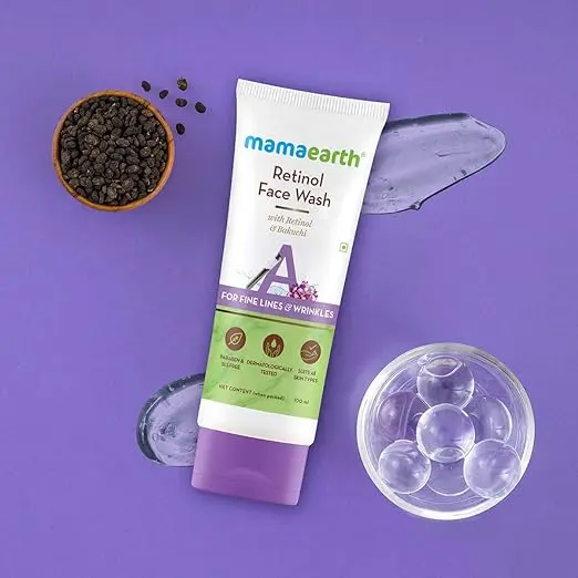 Mamaearth Retinol  facewash | For finelines and wrinkles