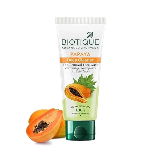 Biotique Papaya Deep Cleanse Facewash | Suitable for All Skin Types | 50ml