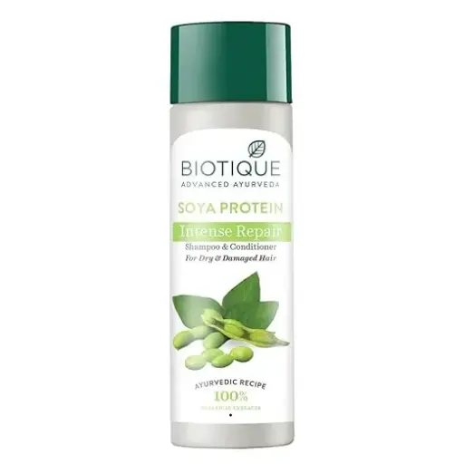 Biotique Bio Soya Protein Fresh Nourishing Shampoo for Dry Damaged and Color Treated Hair
