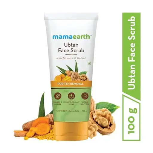 Mamaearth Ubtan Scrub For Face  for Tan Removal - 100g